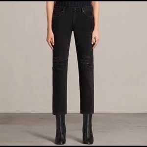 All Saints muse black jeans 27 NWOT